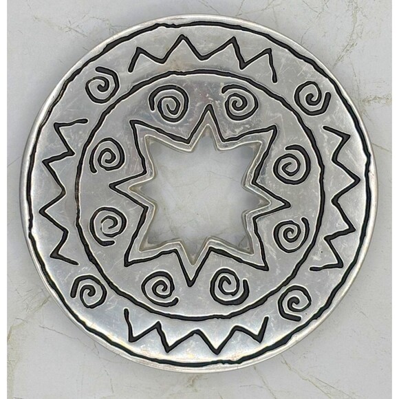 Wilton Armetale Reggae Trivet Pewter Metal Holloware 7" Diameter #820081 Discont - Picture 1 of 12